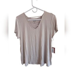 Mossimo Supply Co. Women's Beige Short Sleeve Tee